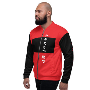 Unisex RED and Black  Bomber Jacket